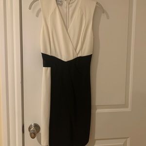 Bebe Black and White Dress